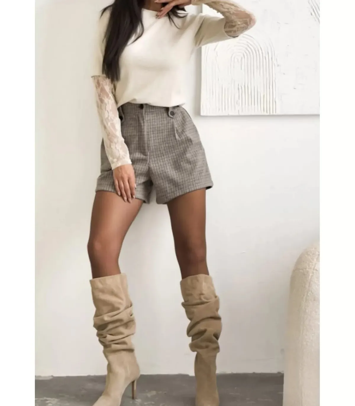 LC Beige 2in1 paita pitihihoia