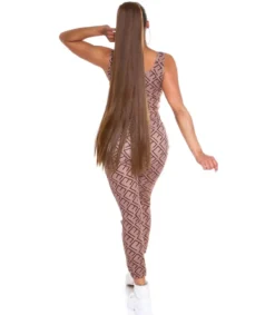 Koucla Cappuccino crop top printtikuvioinen joggerisetti