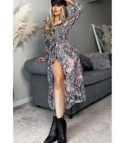CW Billie käärmekuvioinen paitamekko