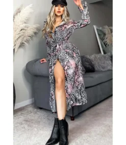 CW Billie käärmekuvioinen paitamekko