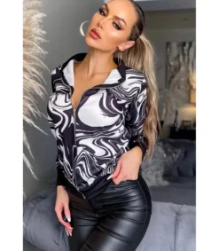 CW Jayne mustavalkoinen takki