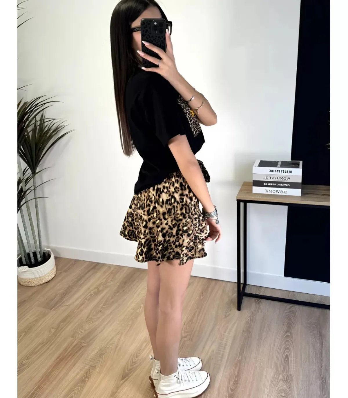 Hersecret Elena Z leopardikuvioinen shortsihame