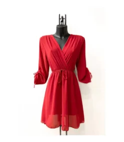 Hersecret Elle Style Diane punainen mekko vyöllä