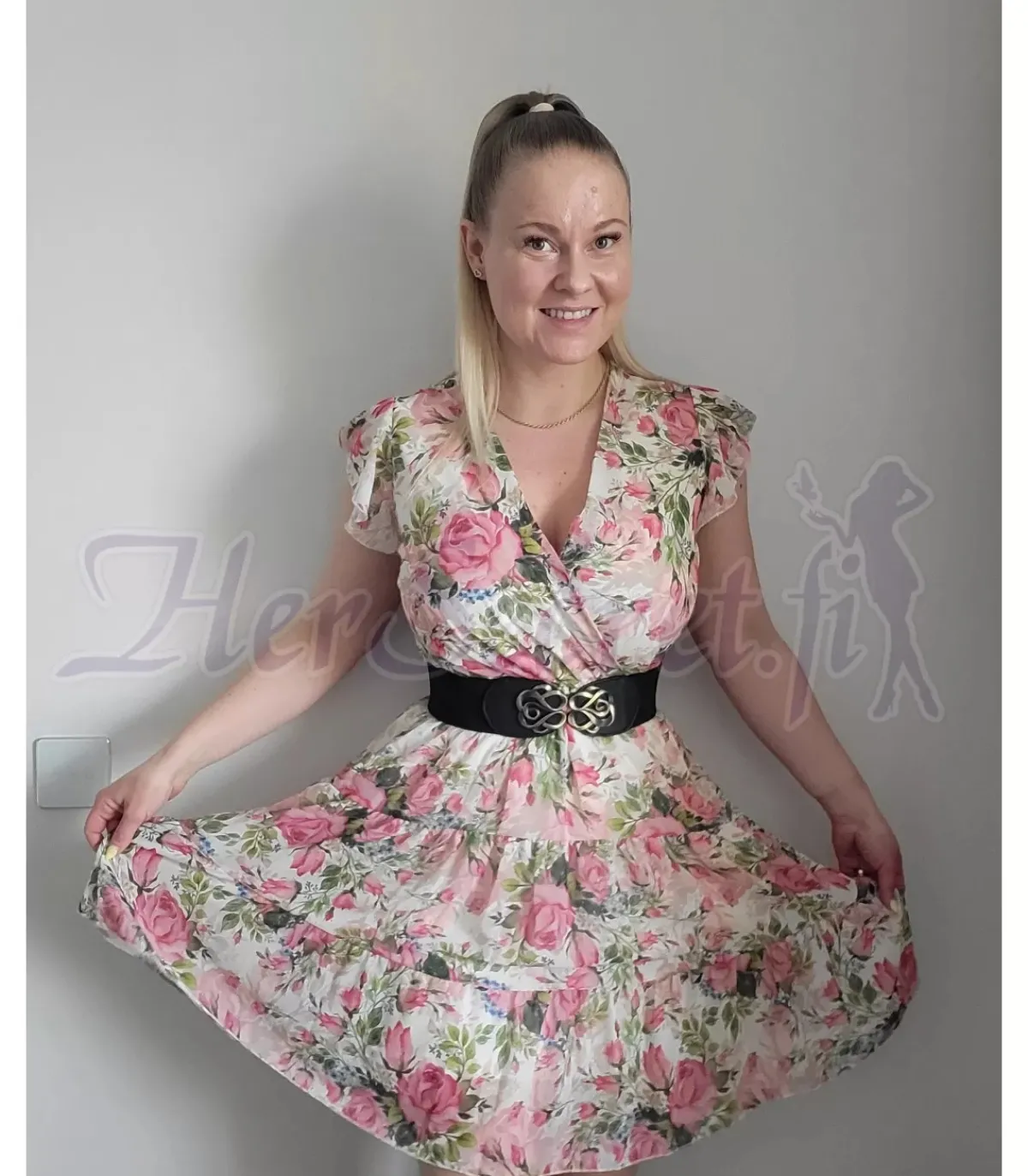 Hersecret Elle Style Enolie kukkakuvioinen mekko