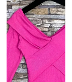 Elle Style Fanny pinkki pitkähihainen paita