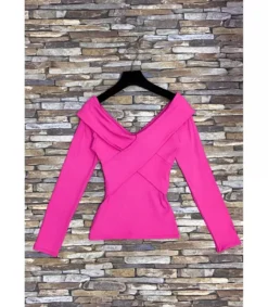 Elle Style Fanny pinkki pitkähihainen paita
