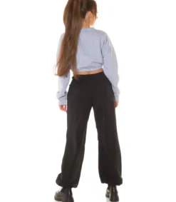 Hersecret Harmaa crop collegepaita nauhoilla