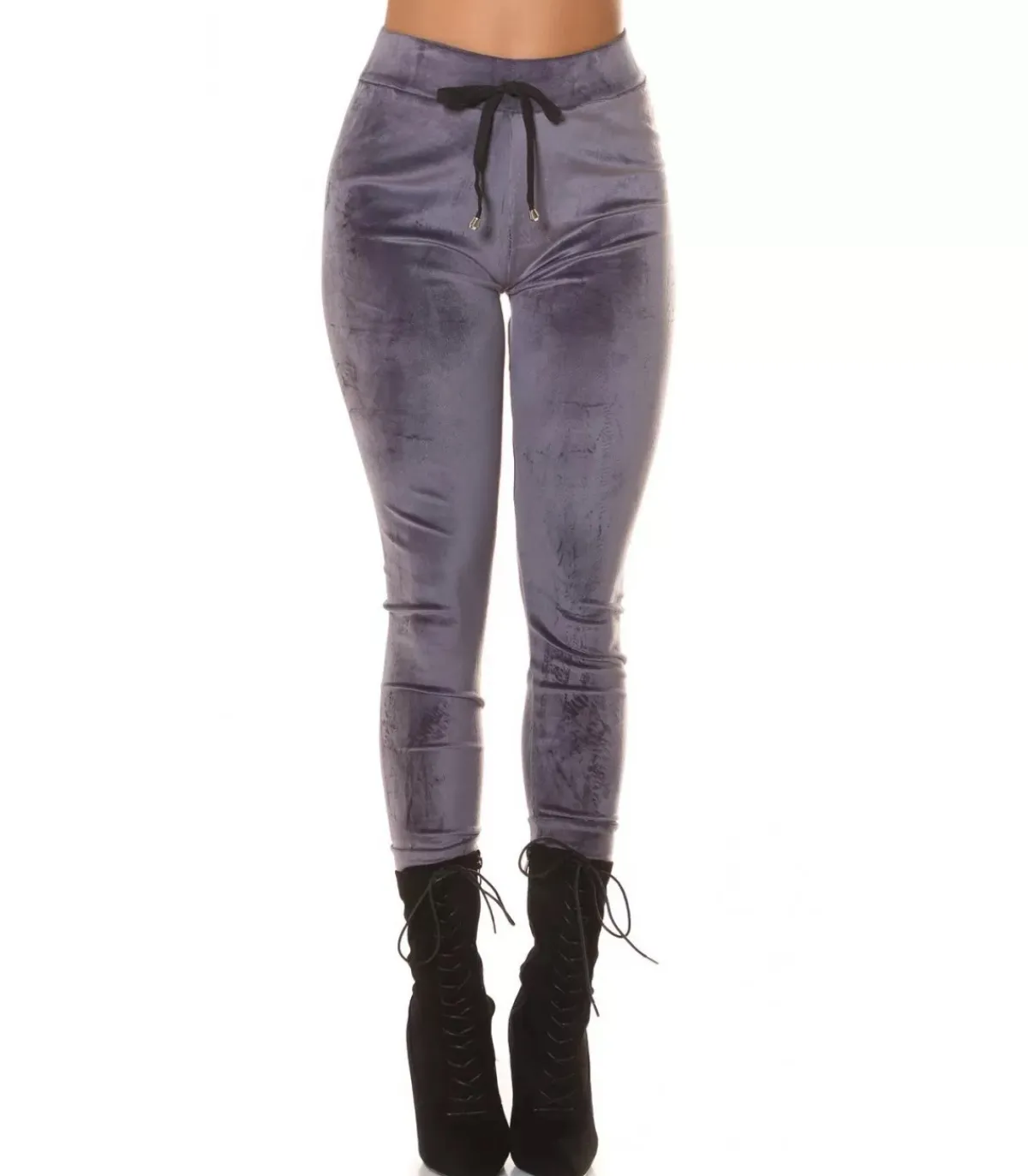 Koucla Harmaat samettilook joggerit