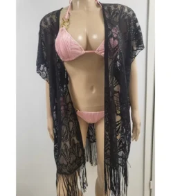 Hersecret Heart musta pitsikimono hapsuilla