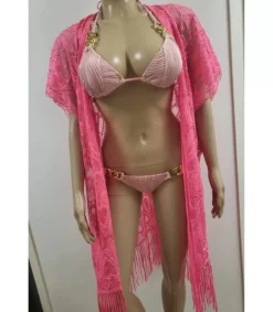 Hersecret Heart pinkki pitsikimono hapsuilla