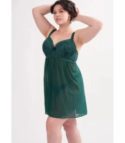 Hersecret H Nathalie vihreä plus size babydoll