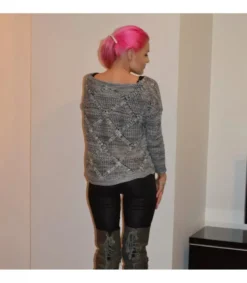 Koucla mutat wetlook treggingit vetoketjuilla