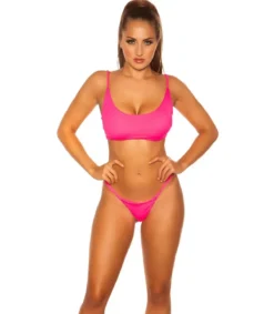 Koucla neonpinkit baic bikiniiivit