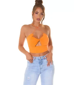 Koucla oranssi lyhyt multiway toppi