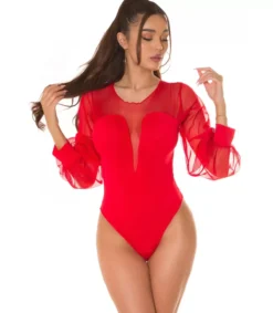 Hersecret Koucla punainen mesh-body pussihihoilla
