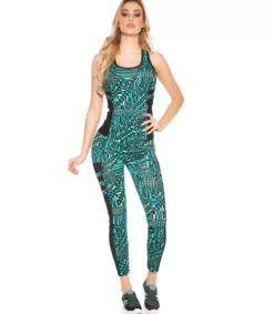 Hersecret Mintut printtikuvioiset mesh treenitrikoot + toppi