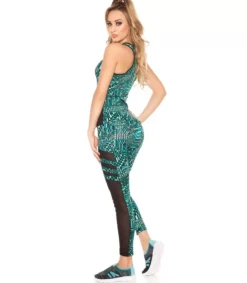 Hersecret Mintut printtikuvioiset mesh treenitrikoot + toppi