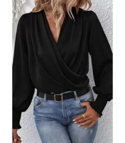 LC Muta puihihainen wrap-look v-puero
