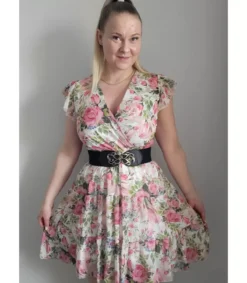 Hersecret Musta ruusukoristeellinen vyötärövyö