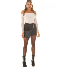 Koucla uta wrap-look tekonahkahae ketjukoriteella