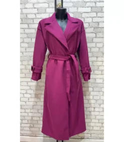 Hersecret My Style mauve trenssitakki vyöllä