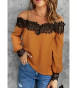 LC Okra pitikoriteinen puero olkahalkioilla