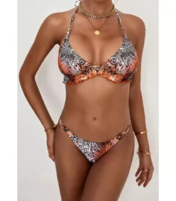 LC Orani leokuvioinen bikinietti arongilla
