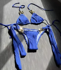 Hersecret Siniset ketjukoristeiset narubikinit