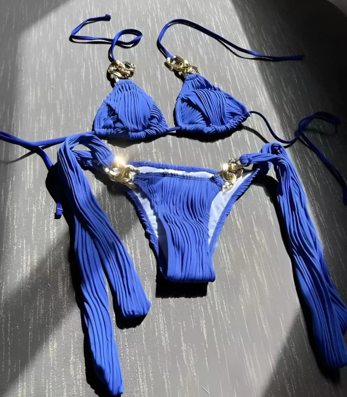 Hersecret Siniset ketjukoristeiset narubikinit
