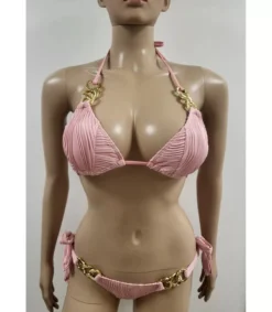 Hersecret Vaaleanpunaiset ketjukoristeiset narubikinit