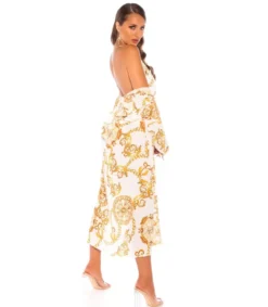 Koucla Valkoinen printtikuvioinen kimono