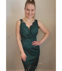 LC Vihreä wrap-look v-pitiekko
