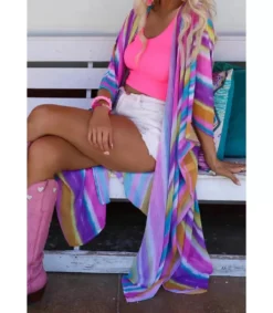 LC Värikäs sateenkaari kimono